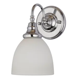 Benson 1 Light Wall Bracket, Chrome by Lighting Inspirations, a Wall Lighting for sale on Style Sourcebook