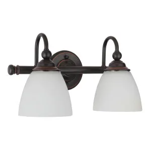 Nova 2 Light Wall Bracket, Bronze by Lighting Inspirations, a Wall Lighting for sale on Style Sourcebook