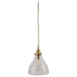 Keys Small Chain Pendant, Satin Brass by Lighting Inspirations, a Fixed Lights for sale on Style Sourcebook