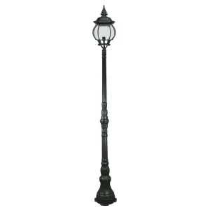 Flinders Large IP44 Domain Outdoor Garden Post Light, Antique Black by Lighting Inspirations, a Lamps for sale on Style Sourcebook