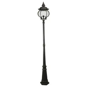 Flinders Large IP44 Standard Outdoor Garden Post Light, Antique Bronze by Lighting Inspirations, a Lamps for sale on Style Sourcebook