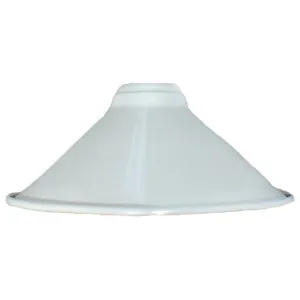 Edwardian 250mm Metal Shade 29mm Hole, White by Lighting Inspirations, a Lamp Shades for sale on Style Sourcebook