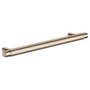 Oppen Round Pull 200mm Cabinet Handle (Linear Knurled), Champagne by Meir, a Cabinet Hardware for sale on Style Sourcebook