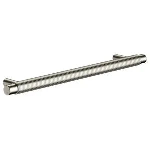 Oppen Round Pull 200mm Cabinet Handle (Linear Knurled), Brushed Nickel by Meir, a Cabinet Hardware for sale on Style Sourcebook