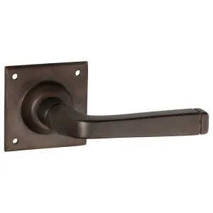 Small Menton Lever on Rose, Antique Brass by Tradco, a Door Hardware for sale on Style Sourcebook