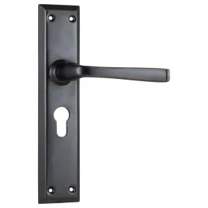 Menton Euro Lever Set, Antique Copper by Tradco, a Door Hardware for sale on Style Sourcebook