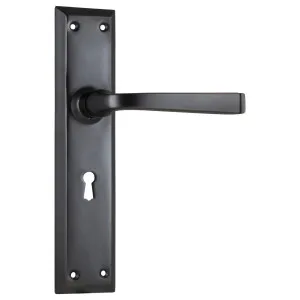 Menton Lever Lock Set, Antique Copper by Tradco, a Door Hardware for sale on Style Sourcebook