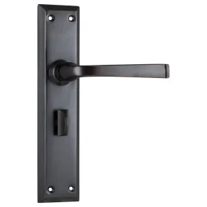 Menton Privacy Lever Set, Antique Copper by Tradco, a Door Hardware for sale on Style Sourcebook
