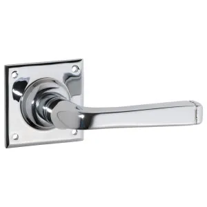 Small Menton Lever on Rose, Chrome by Tradco, a Door Hardware for sale on Style Sourcebook