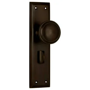 Milton Privacy Knob Set, Antique Brass by Tradco, a Door Hardware for sale on Style Sourcebook