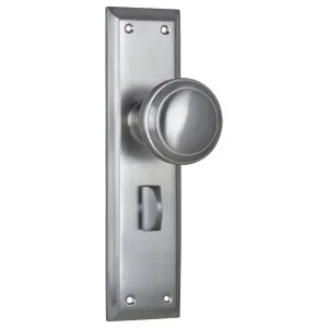 Milton Privacy Knob Set, Satin Chrome by Tradco, a Door Hardware for sale on Style Sourcebook