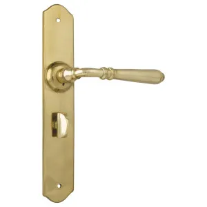 Reims Privacy Lever Set, Polished Brass by Tradco, a Door Hardware for sale on Style Sourcebook