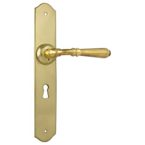 Reims Lever Lock Set, Polished Brass by Tradco, a Door Hardware for sale on Style Sourcebook