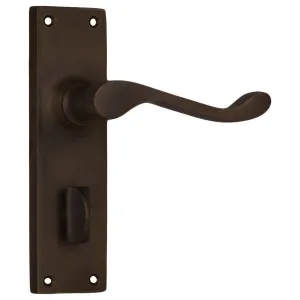 Victorian Privacy Lever Set, Antique Brass by Tradco, a Door Hardware for sale on Style Sourcebook