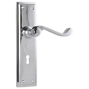 Milton Lever Lock Set, Chrome by Tradco, a Door Hardware for sale on Style Sourcebook