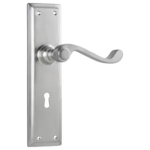 Milton Lever Lock Set, Satin Chrome by Tradco, a Door Hardware for sale on Style Sourcebook