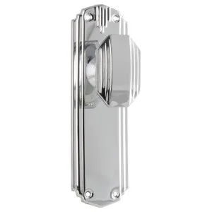 Art Deco Knob Latch Set, Chrome by Tradco, a Door Hardware for sale on Style Sourcebook