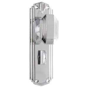 Art Deco Privacy Knob Set, Chrome by Tradco, a Door Hardware for sale on Style Sourcebook