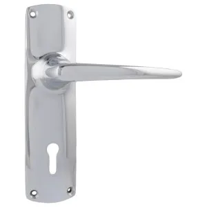 Retro Lever Lock Set, Chrome by Tradco, a Door Hardware for sale on Style Sourcebook