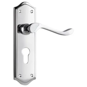 Henley Euro Lever Set, Chrome by Tradco, a Door Hardware for sale on Style Sourcebook