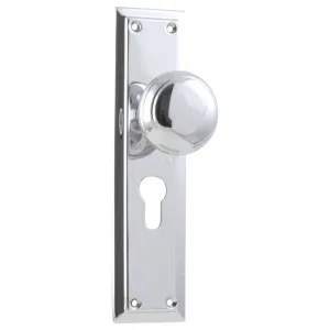Richmond Euro Knob Set, Chrome by Tradco, a Door Hardware for sale on Style Sourcebook