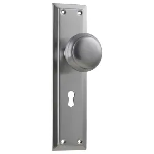Richmond Knob Lock Set, Satin Chrome by Tradco, a Door Hardware for sale on Style Sourcebook