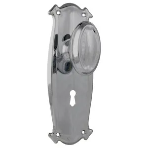 Bungalow Knob Lock Set, Chrome by Tradco, a Door Hardware for sale on Style Sourcebook