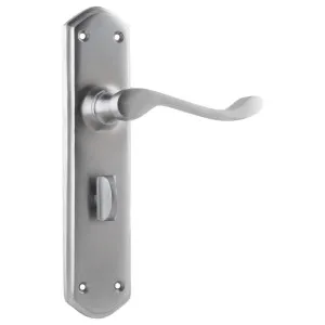 Windsor Privacy Lever Set, Satin Chrome by Tradco, a Door Hardware for sale on Style Sourcebook