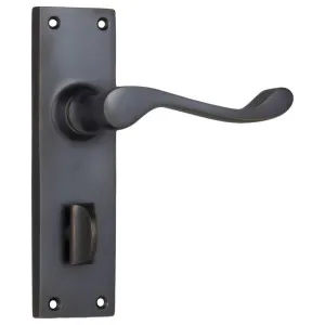 Victorian Privacy Lever Set, Antique Copper by Tradco, a Door Hardware for sale on Style Sourcebook