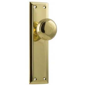 Richmond Knob Latch Set, Polished Brass by Tradco, a Door Hardware for sale on Style Sourcebook