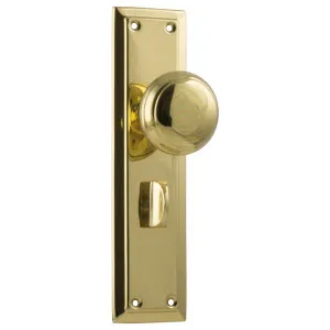 Richmond Privacy Knob Set, Polished Brass by Tradco, a Door Hardware for sale on Style Sourcebook