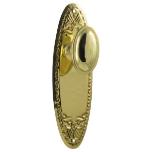 Fitzroy Knob Latch Set, Polished Brass by Tradco, a Door Hardware for sale on Style Sourcebook
