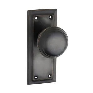 Small Richmond Knob Latch Set, Antique Copper by Tradco, a Door Hardware for sale on Style Sourcebook