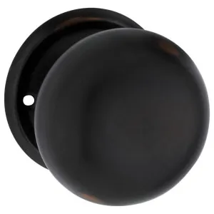 Plain Knob on Rose Set, Antique Copper by Tradco, a Door Hardware for sale on Style Sourcebook