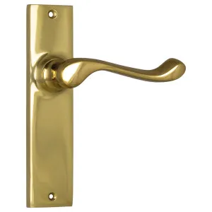 Fremantle Lever Latch Set, Polished Brass by Tradco, a Door Hardware for sale on Style Sourcebook