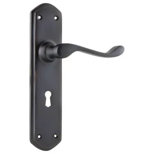 Windsor Lever Lock Set, Antique Copper by Tradco, a Door Hardware for sale on Style Sourcebook