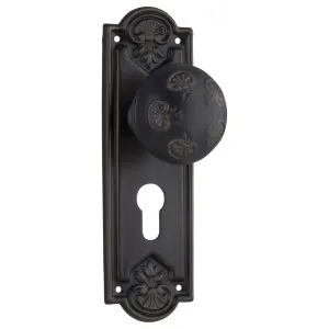 Nouveau Euro Knob Set, Antique Copper by Tradco, a Door Hardware for sale on Style Sourcebook