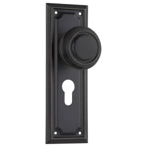 Edwardian Euro Knob Set, Antique Copper by Tradco, a Door Hardware for sale on Style Sourcebook