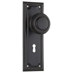 Edwardian Knob Lock Set, Antique Copper by Tradco, a Door Hardware for sale on Style Sourcebook