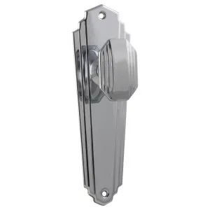 Original Art Deco Knob Latch Set, Chrome by Tradco, a Door Hardware for sale on Style Sourcebook