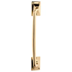 Large Offset Pull Handle, Polished Brass by Tradco, a Door Hardware for sale on Style Sourcebook