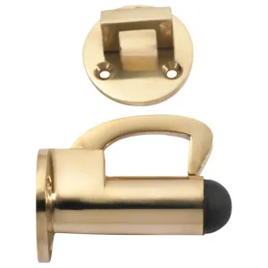 Wall Mount Hook Door Stop, Polished Brass by Tradco, a Doors & Hardware for sale on Style Sourcebook