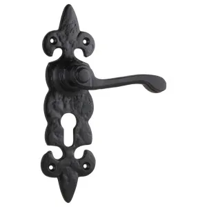 Stratford Euro Lever Set, Matte Blk by Tradco, a Door Hardware for sale on Style Sourcebook