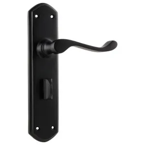 Windsor Privacy Lever Set, Matte Black by Tradco, a Door Hardware for sale on Style Sourcebook