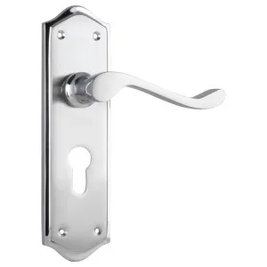 Henley Euro Lever Set, Satin Chrome Nickel by Tradco, a Door Hardware for sale on Style Sourcebook