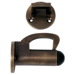 Wall Mount Hook Door Stop, Antique Brass by Tradco, a Doors & Hardware for sale on Style Sourcebook