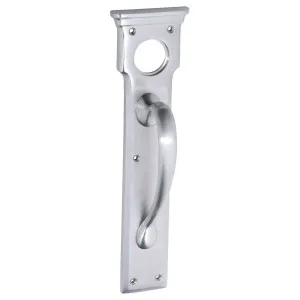 Edwardian Pull Handle w/Cylinder Hole, Satin CH by Tradco, a Door Hardware for sale on Style Sourcebook