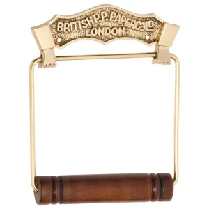British Toilet Roll Holder, Polished Brass by Tradco, a Toilet Paper Holders for sale on Style Sourcebook