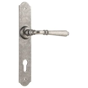 Reims 85mm Euro Lever Set, Rumbled Nickel by Tradco, a Door Hardware for sale on Style Sourcebook