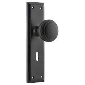 Milton Knob Lock Set, Matte Black by Tradco, a Door Hardware for sale on Style Sourcebook